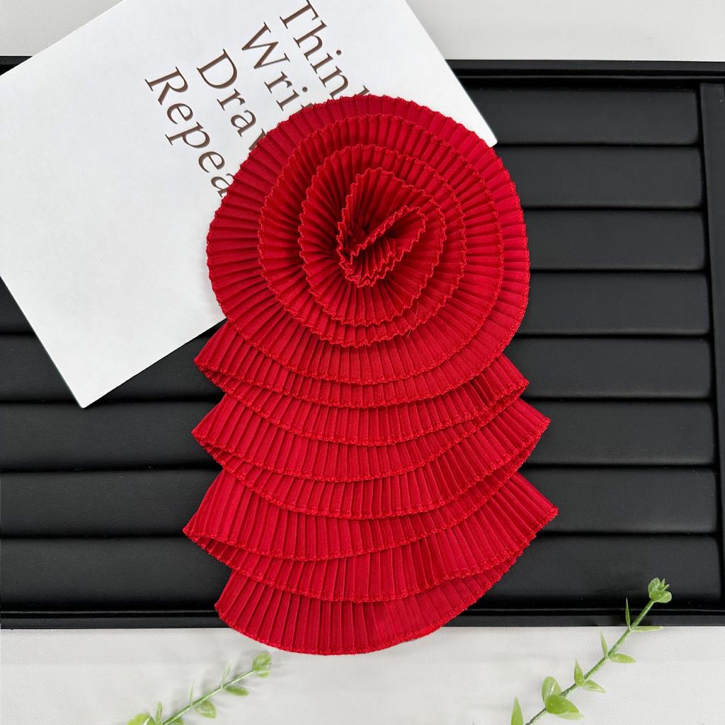 Нежный многоцветный шифоновый цветок многослойная плиссированная тканевая наклейка крафт цветок свадебное платье платье топ декоративные аксессуары