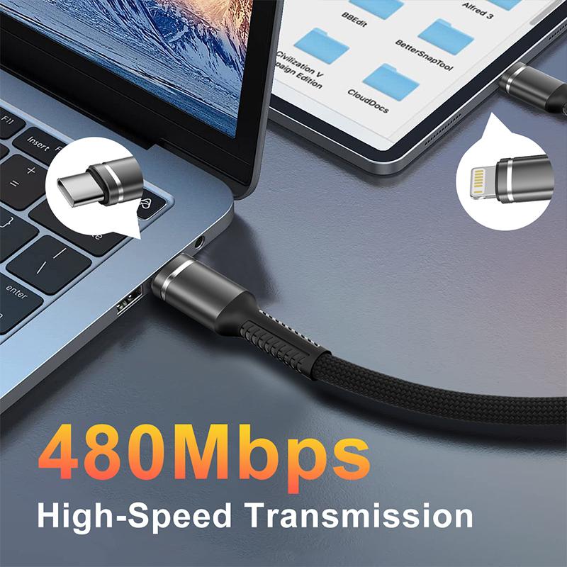 Кабель Lightning для быстрой зарядки PD MFI USB C на Lightning для 14 13 12 11 Pro Max 6 7 8 Plus SE, нейлоновая оплетка, 20 Вт