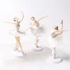 3Pcs Dancing Girl Toy Elegant Home Decor Long Service Life Ballet Girl Cake Picks for Kids