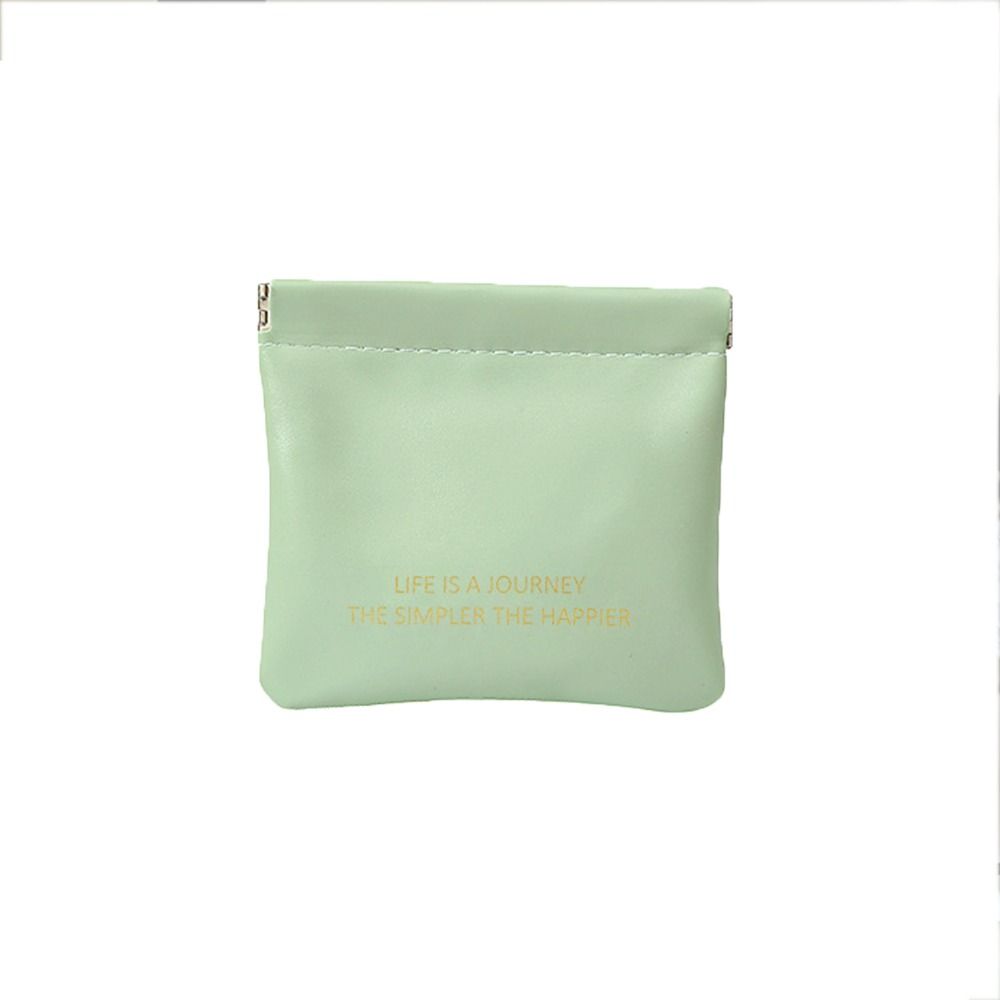 Coin Money Bags PU Coin Purse Leaf Spring Bag Lipstick Cosmetic Bag Women Change Storage Bag