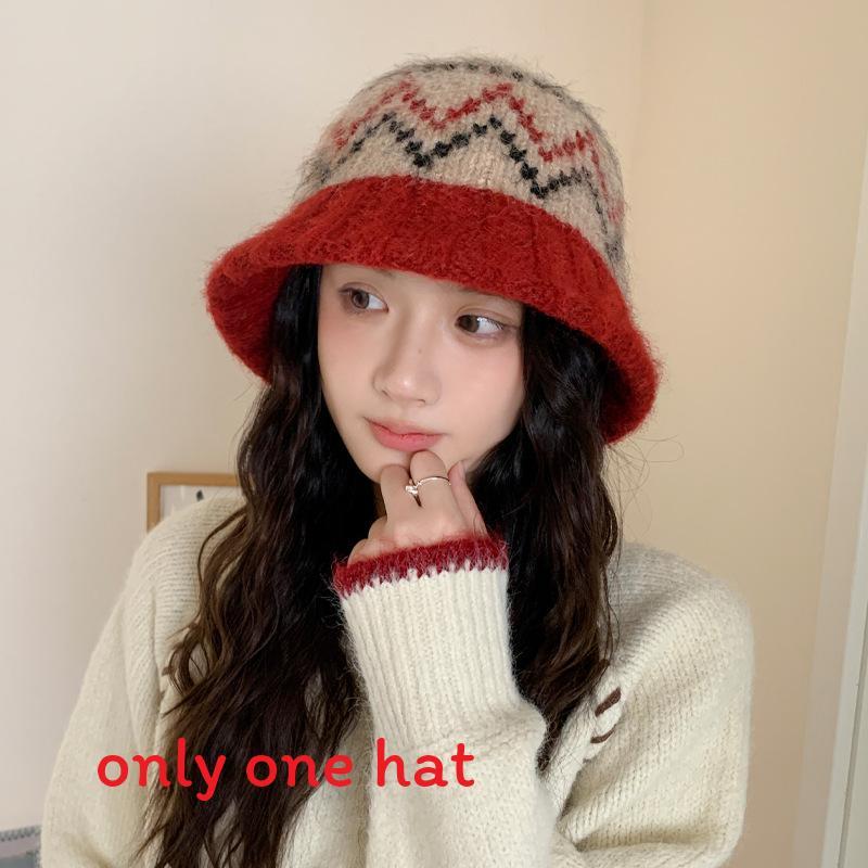 Winter Knit Bucket Hat For Women With Windproof Warmth And Casual Style