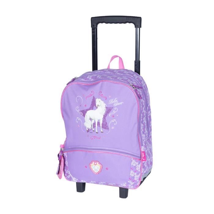 Sac à dos à roulettes - BELLA SARA - Violet - Magique - 35cm x 43cm x 16cm - 1,5kg