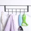 Bold, Nail-free Stainless Steel Five Hooks, Cabinet Door Back Type 5 Hooks, Door Head Hanger, Coat Hook