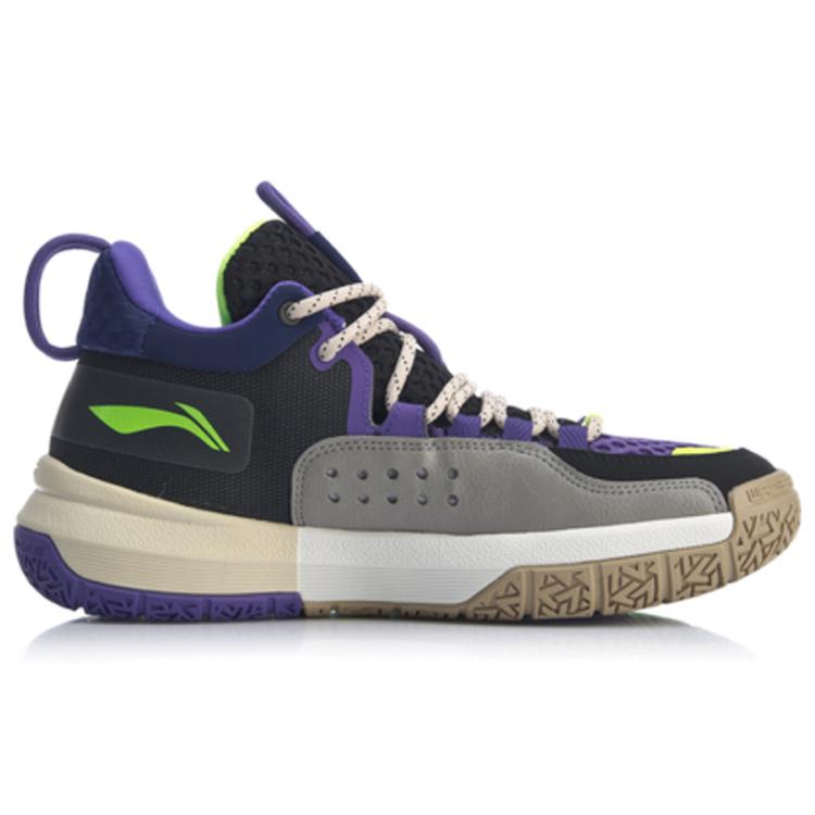 Li Ning ALL DAY 4 ALL DAY 4 Пэчворк Амортизация Нескользящая Средняя высота Баскетбольные кроссовки Мужские кроссовки ABPP025-7