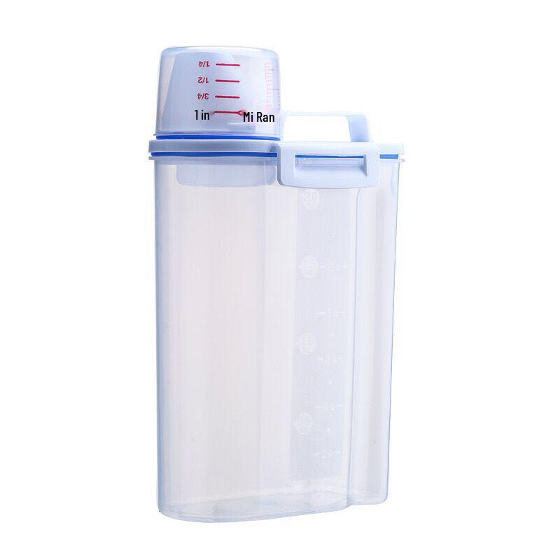 2KG Airtight Storage Container for Rice, Grains, Flour, Cat & Dog Food