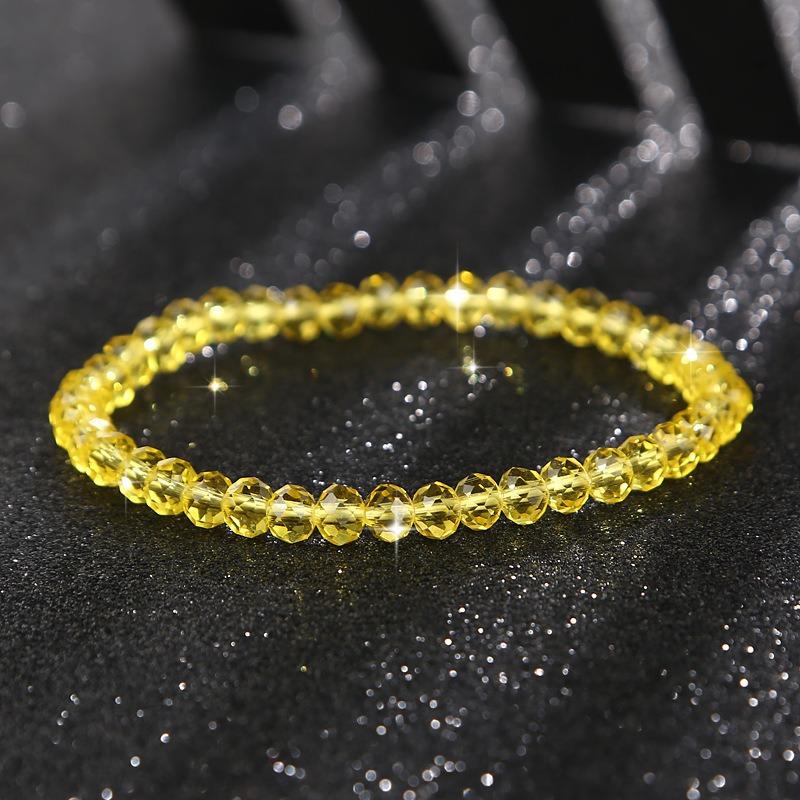 Квадратный браслет из бусин с цепочкой из имитации кристалла, Богемный стиль, браслет из стекла и кристалла, простой и милый браслет, ювелирное изделие