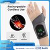 Электрический согревающий бандаж для запястья с вибрацией и термокомпрессионной терапией USB ручной массажер