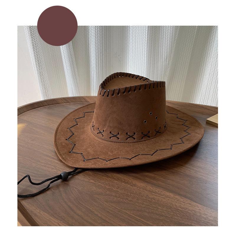Ковбойская шляпа в западном стиле Женская летняя шляпа от солнца Шляпа для наряда Фотографическая шляпа Шляпа рыцаря Универсальная шляпа от солнца для горячей девушки