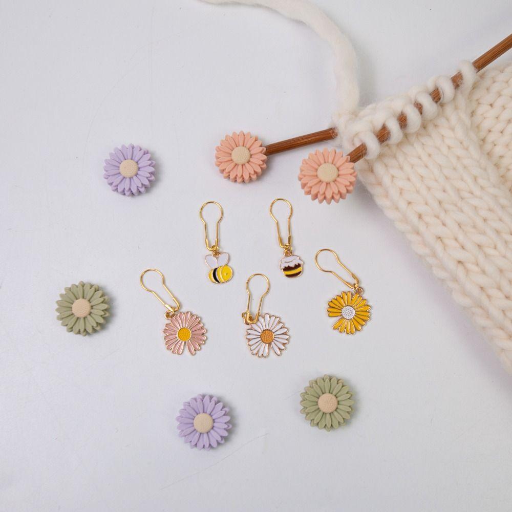 DIY ремесленные маркеры, инструменты для вязания крючком, маркер для петель, металлическая защелка для вязания крючком, вязальные инструменты