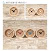 KATOMOKU muku мини-часы km-26BK Круглые черные деревянные настольные часы 85×85×46 мм
