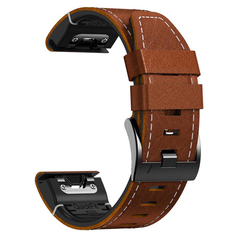 22 26 мм Силиконовый кожаный ремешок для Garmin Enduro 3 2 Быстросъемный ремешок для часов для Fenix8 Pro 7X 6 5X Plus Tactix8 Спортивный браслет