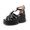 Polyurethane Spring Summer Size 43 Size 42 Women Platform Women Ankle Straps Waterproof Sandals