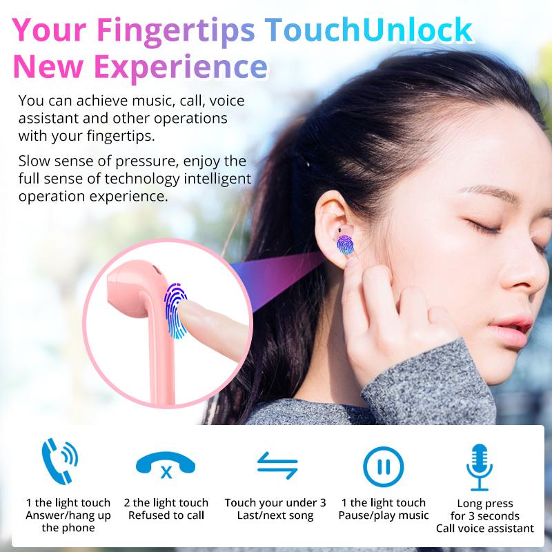 Macaron InPods 12 i12 TWS Беспроводные наушники Bluetooth HiFi Спортивные наушники для IPhone Xiaomi Samsung