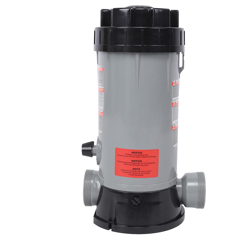 CL200 Automatic ChemicalFeeder, 9L Capacity PVC Inline Automatic Chlorinator Feeder for AboveGround Inground Swimming Pool