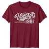 Vintage 1981 Limited Edition 45th Birthday Unisexs TShirt