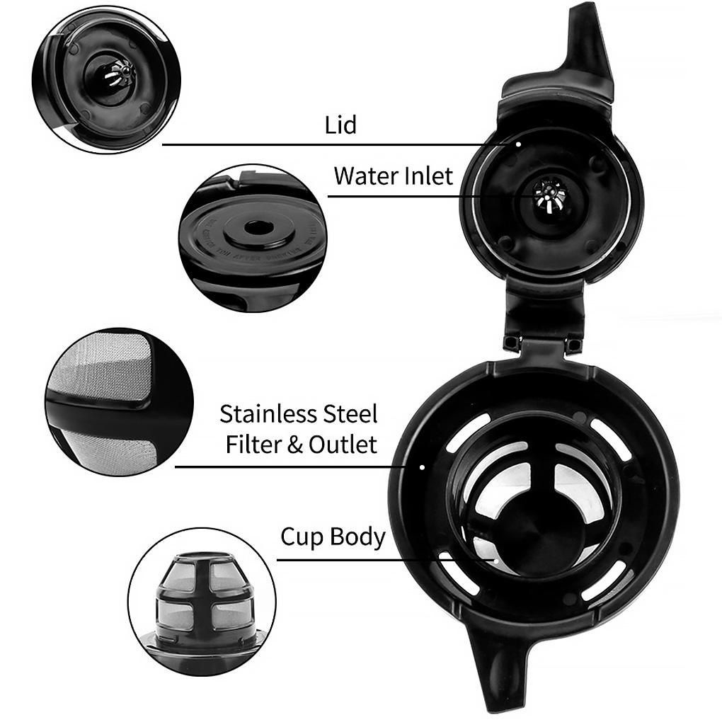 Coffee Filter Cup Fine Mesh Tea Strainer Basket Stainless Steel Maker Alternative Part Replacement for FlexBrew 49979/2 Way