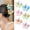 Flower Shape Hair Claw Gradient Color Flower Hair Clip Shower Back Head Hair Clip Lightweight Hair Accessory
