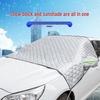Утолщенный магнитный чехол на лобовое стекло автомобиля от снега, мороза и солнца