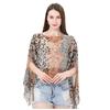 Summer Women's Sunscreen Shawl Leopard Print Scarf Shawl Pearl Button Shawl Shawl Shawl Shawl