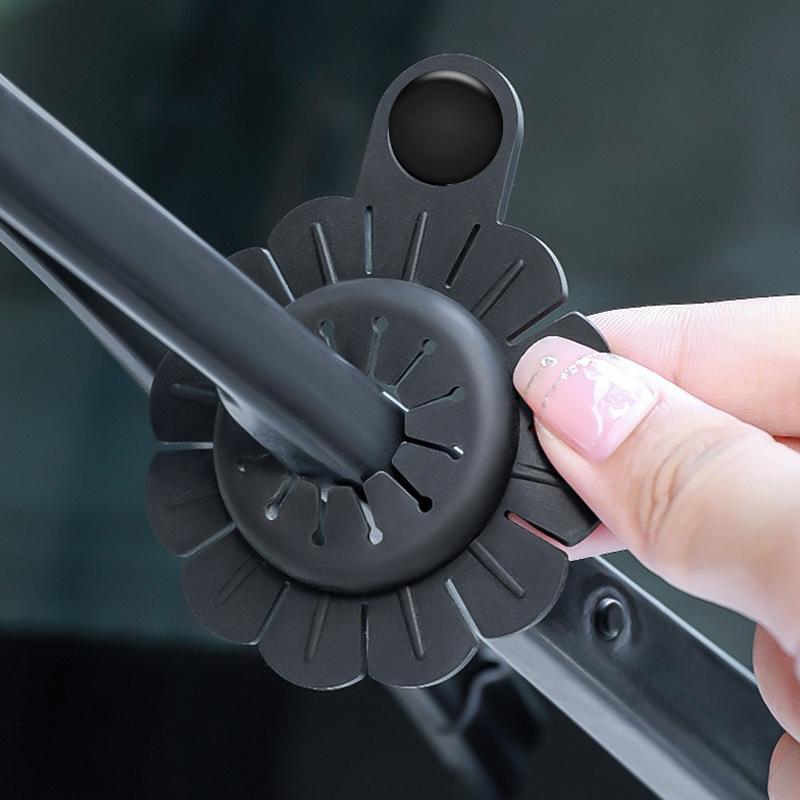 AIHQR1 2pcs Car Wiper Hole Protective Covers Windshield Wiper For Porsche 911 928 Cayenne Panamera Macan Boxster Carrera-GT Sticker