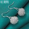 925 Sterling Silver Geometric Pattern Earrings Fashion Jewelry