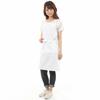 Smile Mode H-Shaped Apron, Stylish and Stylish, Solid Color with Pockets, Unisex, Simple Design, Wrinkle-Resistant, for Home Use, Cafes, and Nursery S