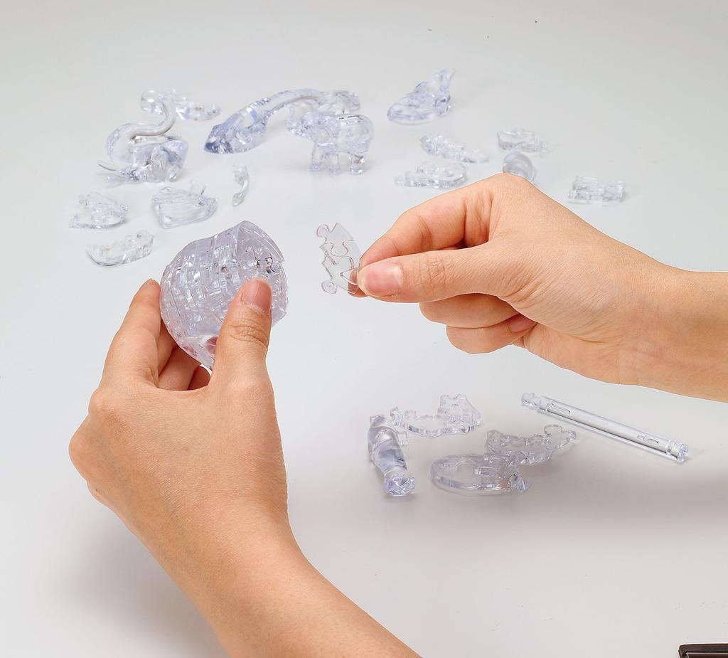 Beverly 46-Piece Crystal Puzzle, Elephant Clear