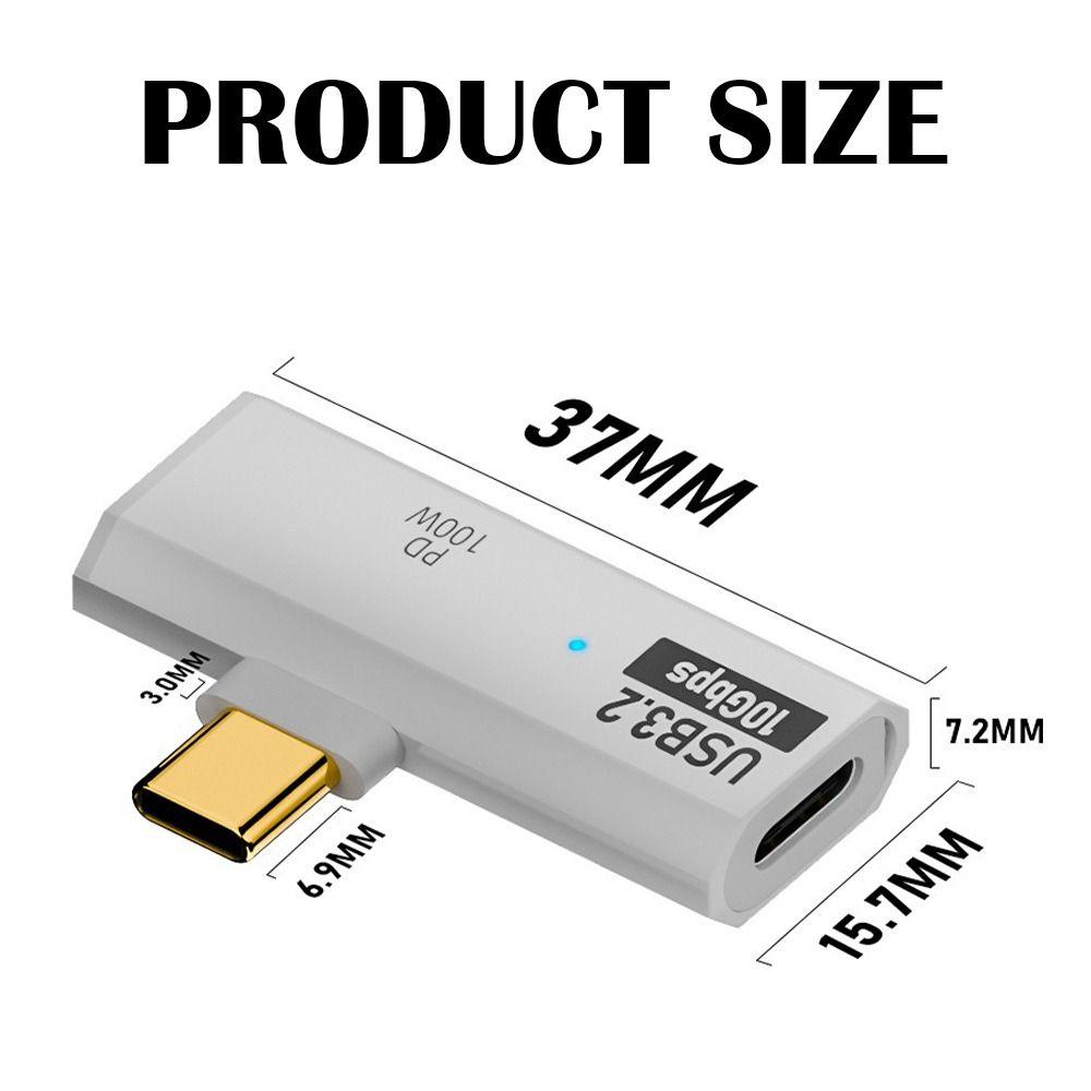 PD 100W 2 In 1 OTG Splitter 20V 5A USB-C To USB 3.2 Adapter Type-C Charging Converter