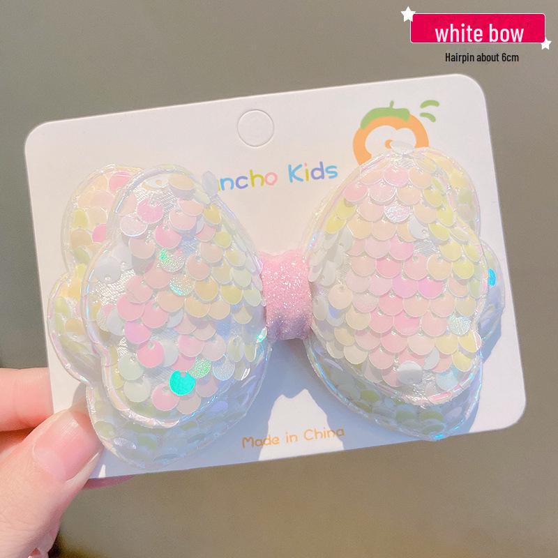 Children's Korean Sequin Bow Hairpin - Baby & Girl Hair Accessory