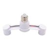 E27 To 2 E27 2 In 1 Head Extended LED Light Bulbs Lamp Base Adapter For Home Power Splitter Hol Z5U0