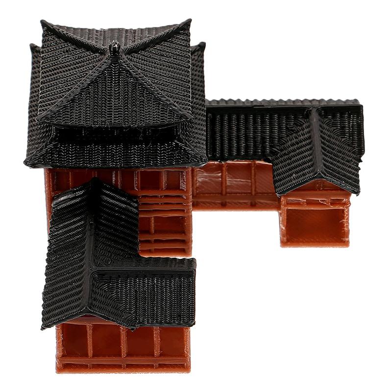 Китайская статуя гостиницы Модель древнего здания Миниатюрные украшения японского павильона Миниатюрный дзен-сад Аквариум Бонсай Орнаменты