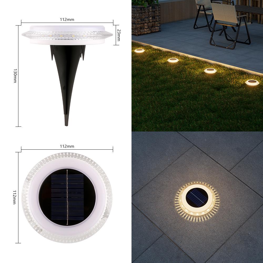 Waterproof Solar Ground Lamp for Landscape and Garden Décor