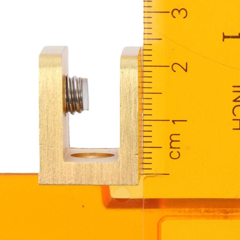 4 Pcs Frameless Solid Brass Shower Glass Clamp Gold Rectangular Fixed Panel Door Clip 6~10mm Glass