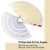 150 Tips Nail Polish Palette Color Chart False Nail Art Tips Stick Polish Display Practice Board