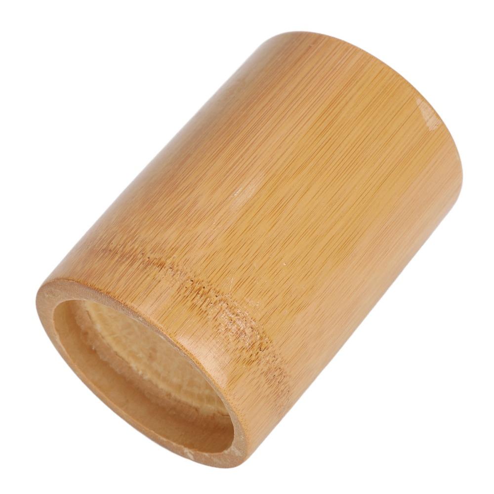 Cylinder Cylinder Bamboo Tool Holder  Bathroom Toothbrush Cosmetic Brush Organizing