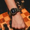 Casio 5600 Часы с кварцевым механизмом и ремешком из смолы 49,6 Унисекс Серый циферблат GM-5600YM-8