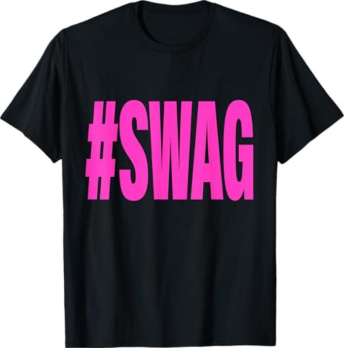 Футболка с хэштегом Swag