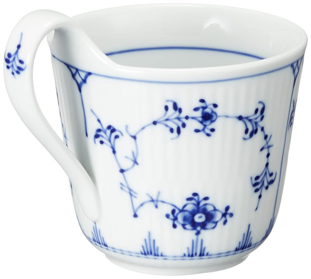 Imported Royal Copenhagen Blue Fluted Plain High Handle Mug 330ml Wedding Gift Present 1017175 [Regular Product]