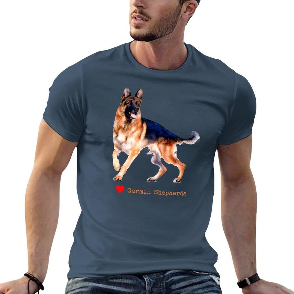 Love Gerunisex Shepherds Dog Trainer Lover T Shirt Tshirt Casual Breathable Short Sleeve Top