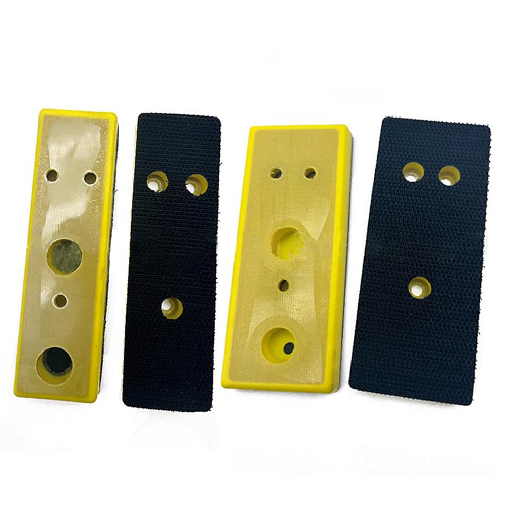 Прочная шлифовальная машина на липучке 30x100 мм, прямоугольная полировальная подушка в комплекте