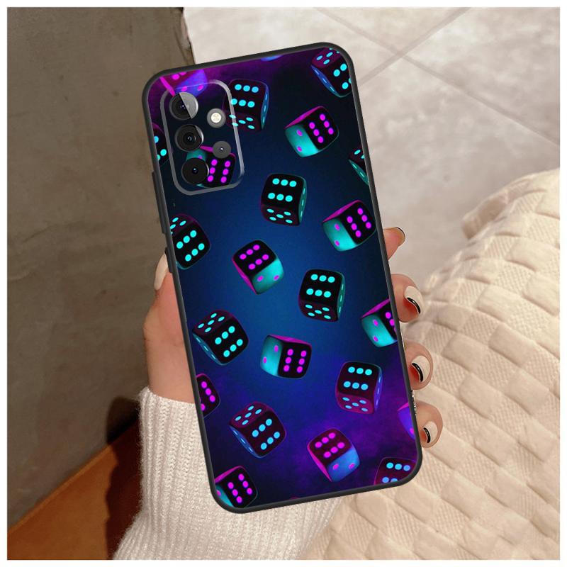 Кубики Покер Казино Для Samsung Galaxy A36 A56 A16 A26 A06 A52 A53 A33 A13 A34 A54 A14 A15 A35 A55 A22 A32 Чехол