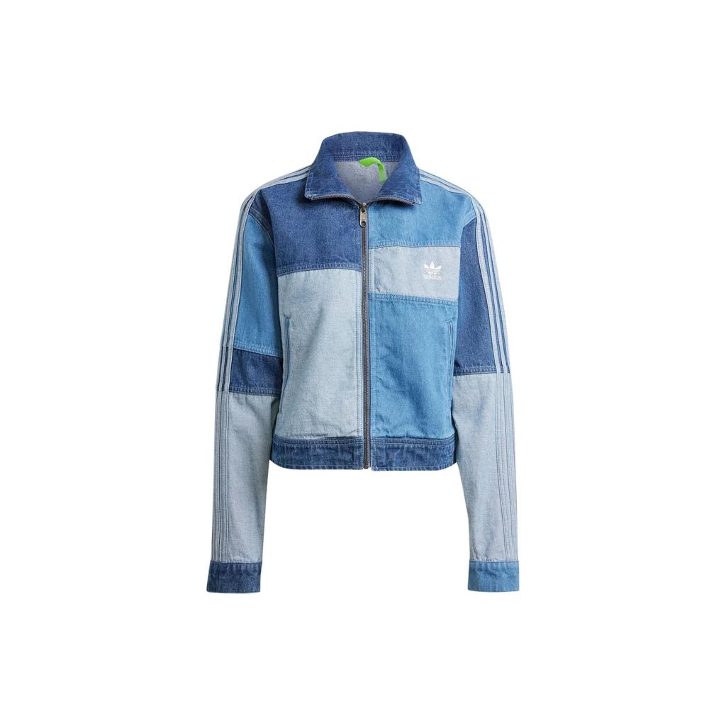 adidas Женская куртка Originals Kseniaschnaider Denim Patchwork Track Top Light-Blue IU2464