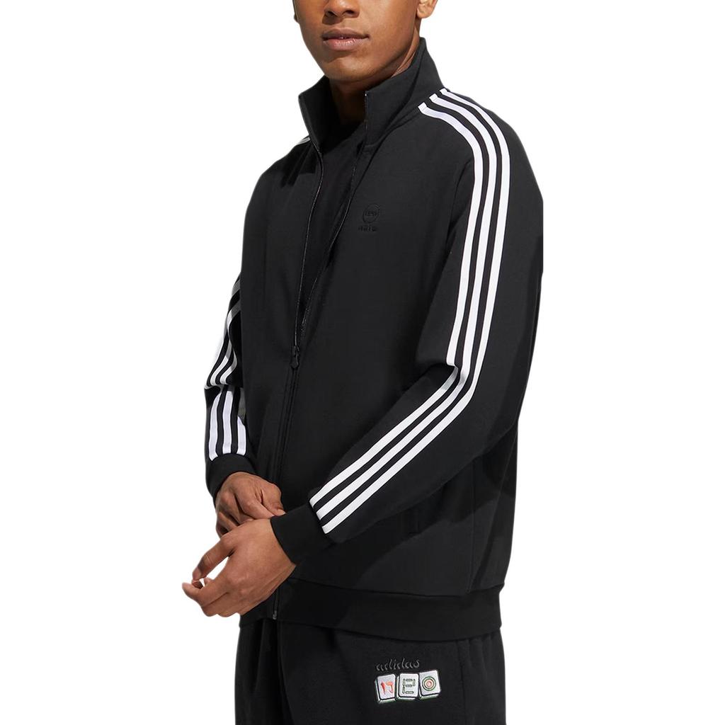 adidas Куртка свободного кроя Neo с тремя полосками на молнии, куртка унисекс, черная IA6909