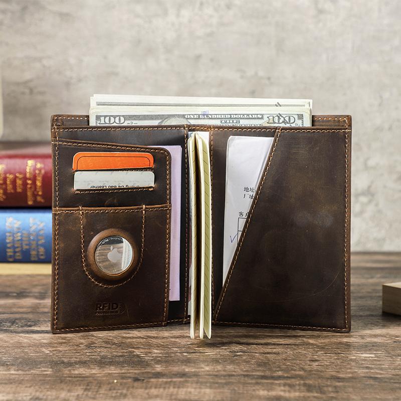 CONTACT'S RFID Passport Wallet Genuine Leather Men Passport Cover Men Women International Travel Accessories Credit Card Holder