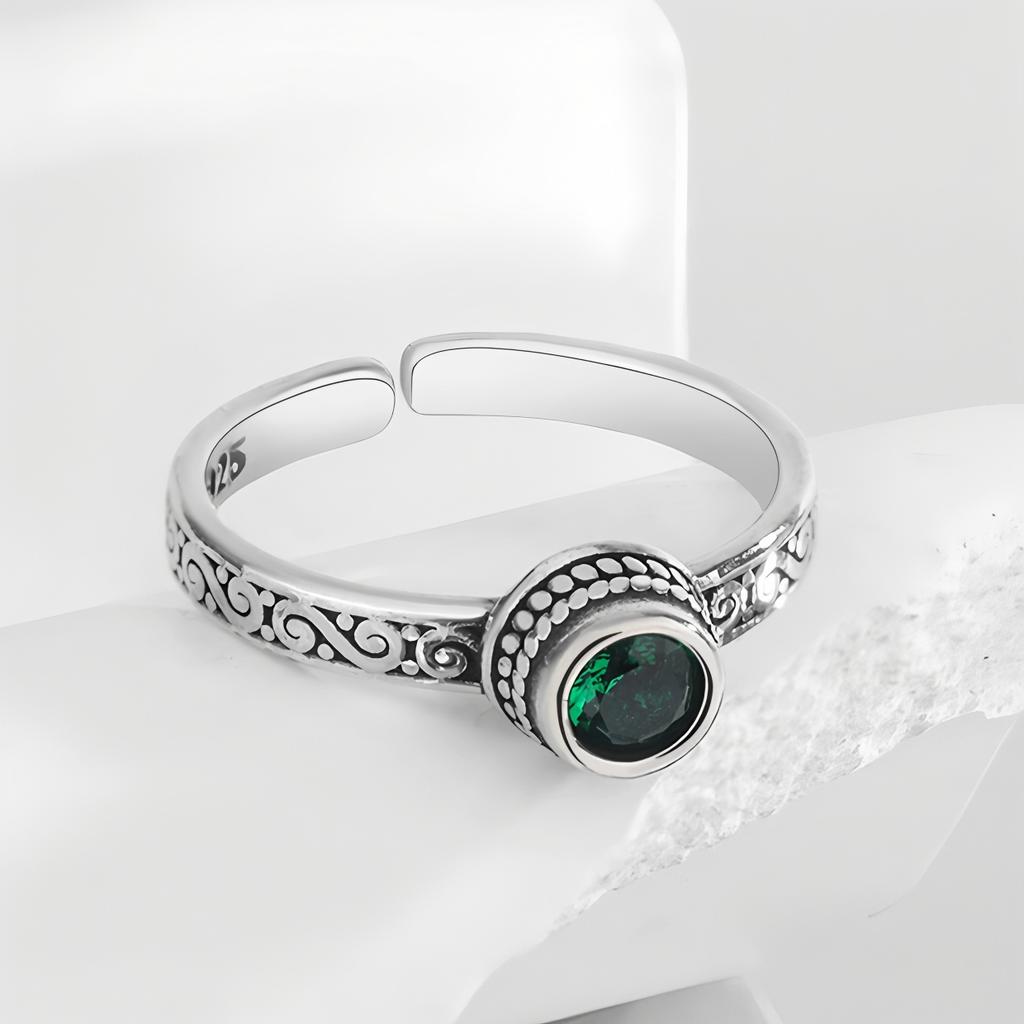 Серебряное кольцо 925 пробы, геометрическое, многослойное, с круглыми бусинами, женское, модное, панк, темперамент, гипоаллергенное, шарм, ювелирное изделие