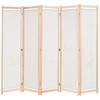 VidaXL Room Divider 5 Panels Cream 200 X 170 X 4 Cm Fabric