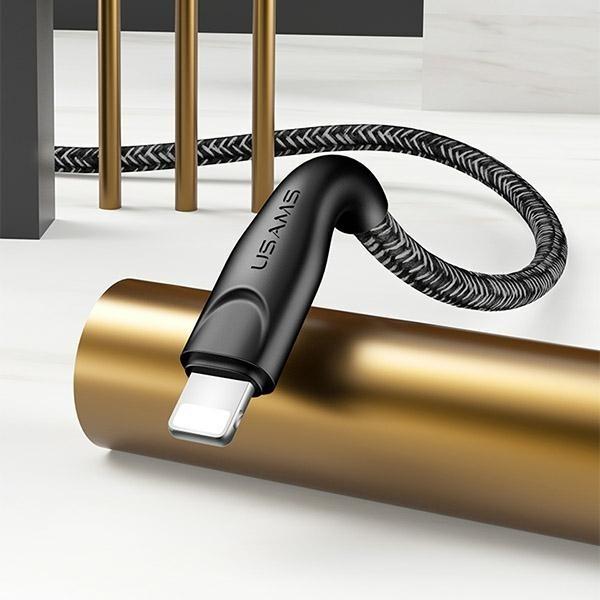 Usams Kabel Pleciony U41 Lightning 3M 2A Czerwony/Red Sj397Usb02 (Us-Sj397) Fast Charge