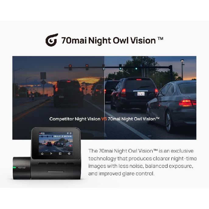 Глобальный 70mai Dash Cam A200 Двухканальная запись 1080P HDR 2'' IPS экран 24H Парковочный монитор 70mai Car DVR A200 WIFI APP 130° FOV