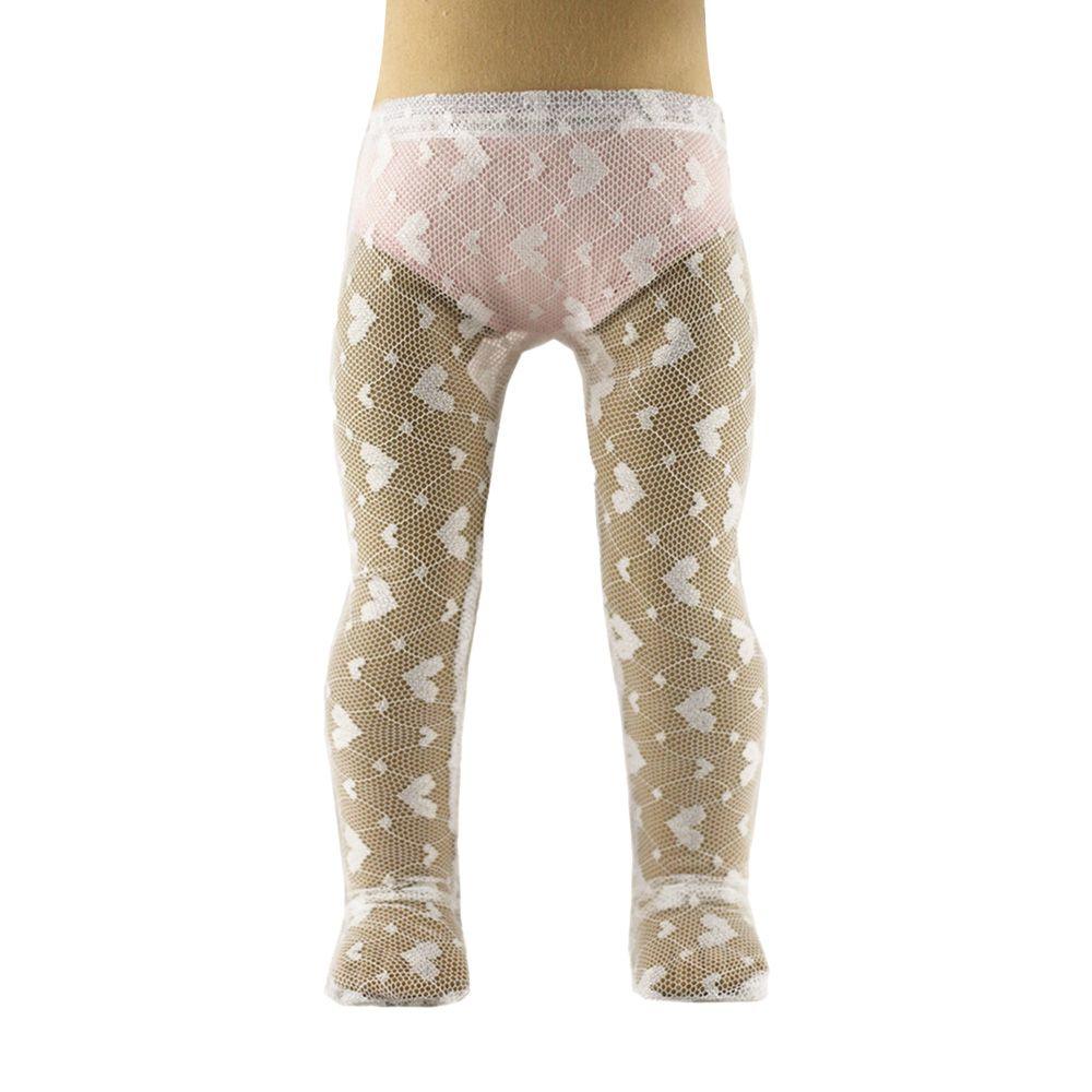 18''/43CM Doll Pantyhose Mini Stripes Leggings Heart Lace Tights Changing Dress Game Playing House Toy Clothes Fashion Gift