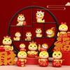 2025 Snake Year Mini Resins Statue Chinese Zodiacs Snake Figurine Ornament Car Dashboards Room Desktop Decoration